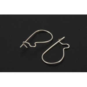 Closed earwire sterling silver 